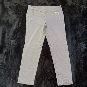 Rafaella Checkered Ankle Crop Pants - Size 8P